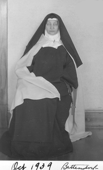 note: in October of 1939 Mother Aloysius of Bettendorf was helping in Indianapolis  