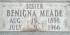 Sr. Benigna Meade, O.C.D.   Aug. 19, 1898 - July 9, 1966