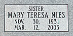 Sr. Mary Teresa Nies, O.C.D.  Nov. 30, 1931 - March 12, 2005