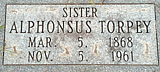 Sr. Alphonsus Torpey, O.C.D.   Mar. 5, 1868 - Nov. 5, 1961