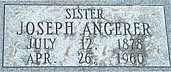 Sr. Joseph Angerer, O.C.D.   July 12, 1878 - Apr. 26 1960