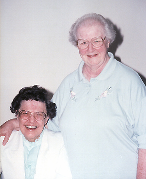 June 1999 -  Sister Mary Anne, O.C.D. and Sr. Patricia O'Conner, IBVM