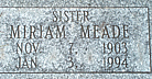 Sr. Miriam Meade, O.C.D.   Nov. 7, 1903 - Jan. 3, 1994